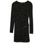 Maison Scotch zwart / wit 'gebreide' jurk p'tit XS nr 39615, ., Zwart, Zo goed als nieuw, Maat 34 (XS) of kleiner