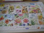 Zomerbloemen postzegels, Ophalen of Verzenden, 500 t/m 1500 stukjes, Zo goed als nieuw, Legpuzzel