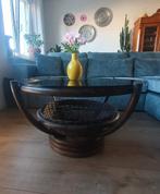 Vintage salontafel, Ophalen, Gebruikt, 100 tot 150 cm, Rond