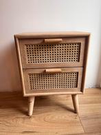 Rotan nachtkastje Xenos, Huis en Inrichting, Ophalen, Zo goed als nieuw, Minder dan 45 cm