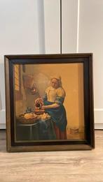 Schilderij melk meisje 55x50cm, Antiek en Kunst, Kunst | Schilderijen | Klassiek, Ophalen