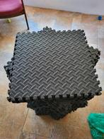 Vloermatten antraciet 40x40 105 stuks, Sport en Fitness, Fitnessmaterialen, Ophalen, Gebruikt, Fitnessmat