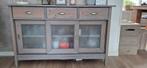 Grenen houten dressoir, Huis en Inrichting, Kasten | Dressoirs, Ophalen, Gebruikt, 25 tot 50 cm, Glas