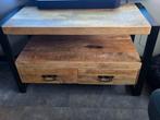 Mango houten industriële ladenkast / tv kast ZGAN, Ophalen of Verzenden, Zo goed als nieuw, 25 tot 50 cm, Minder dan 100 cm