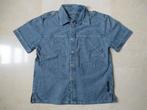 spijkerbloes met korte mouwen, Kinderen en Baby's, Kinderkleding | Maat 128, Ophalen of Verzenden, Zo goed als nieuw, Jongen, Overhemd of Blouse