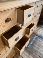 Groot oud grenen ladekast dressoir met 22 lades, Antiek en Kunst, Antiek | Meubels | Kasten, Ophalen