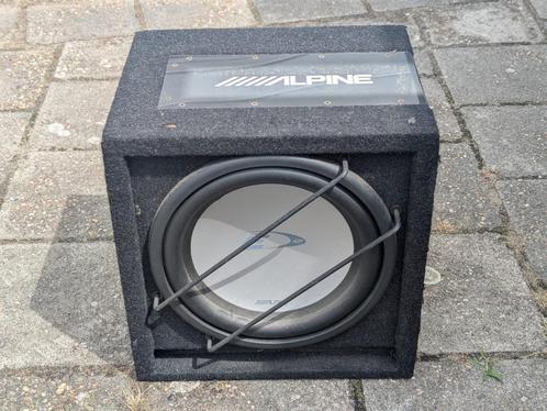 Alpine SBE-1243BR 12 inch subwoofer 800W 250W RMS, Auto diversen, Autospeakers, Gebruikt, Ophalen