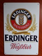 Erdinger 20x30 cm Reclamebord, Verzenden, Zo goed als nieuw, Reclamebord, Plaat of Schild, Overige merken