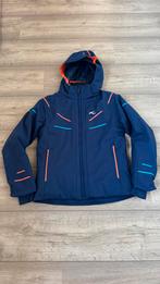 In zeer nette staat: donkerblauwe Kjus skijas mt 140, Ophalen of Verzenden, Zo goed als nieuw, Kjus, Jongen