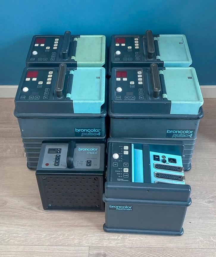 Broncolor studioflits set / Pulso / Flashman / Mobi, Audio, Tv en Foto, Fotografie | Fotostudio en Toebehoren, Gebruikt, Complete fotostudio