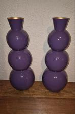 Paarse Vaas van Intratuin - 48 cm hoog, Overige materialen, Overige kleuren, Ophalen of Verzenden, Zo goed als nieuw