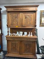 Antieke Kast met Houtsnijwerk, Antiek en Kunst, Ophalen