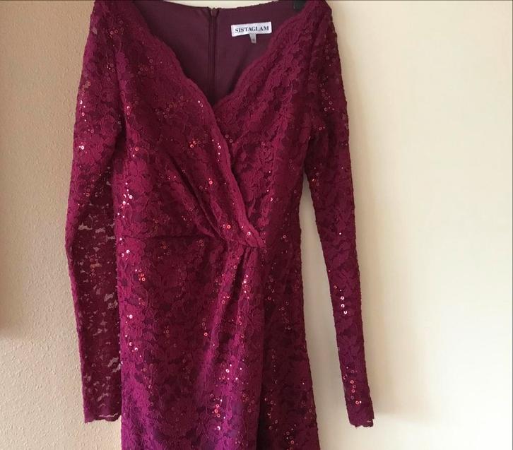 Prachtige Bordeaux rode Gala Jurk - Maat M / maat 38, Kleding | Dames, Gelegenheidskleding, Zo goed als nieuw, Maat 38/40 (M)