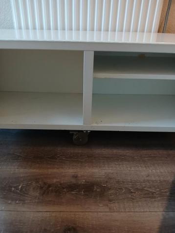 besta Ikea tv meubel hoogglans met glasplaat - afbeelding 3