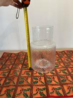 Glazen Vaas met Patroon - 26 cm, Ophalen, Wit, Minder dan 50 cm, Glas