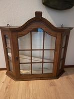Oud hangkastje met of zonder limoges, Huis en Inrichting, Kasten | Vitrinekasten, Ophalen, 25 tot 50 cm, Glas, Minder dan 100 cm