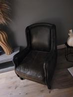 Lederen fauteuil mooi, Huis en Inrichting, Fauteuils, Ophalen of Verzenden, Zo goed als nieuw