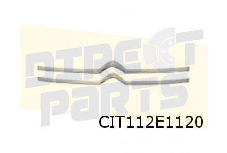Citroën Jumpy embleem ''Double Chevron'' mat chrome Originee, Auto-onderdelen, Carrosserie en Plaatwerk, Citroën, Nieuw, Verzenden