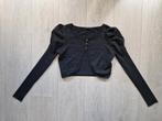Zwarte bolero met glitters van Hema in maat S, Zwart, Ophalen of Verzenden, Zo goed als nieuw, Maat 36 (S)