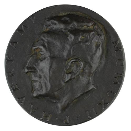 Penning Henk Dannenburg : Pieter Haverkamp 80 jaar, 1962, Postzegels en Munten, Penningen en Medailles, Brons, Nederland, Verzenden