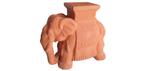 Grote terra cotta aardewerk olifant , plant tafeltje 1103, Huis en Inrichting, Woonaccessoires | Zuilen en Pilaren, Zo goed als nieuw