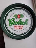 Grolsch dienblad blik zie foto's  diameter 33 hoog 4 cm zie, Verzamelen, Ophalen of Verzenden, Zo goed als nieuw, Grolsch