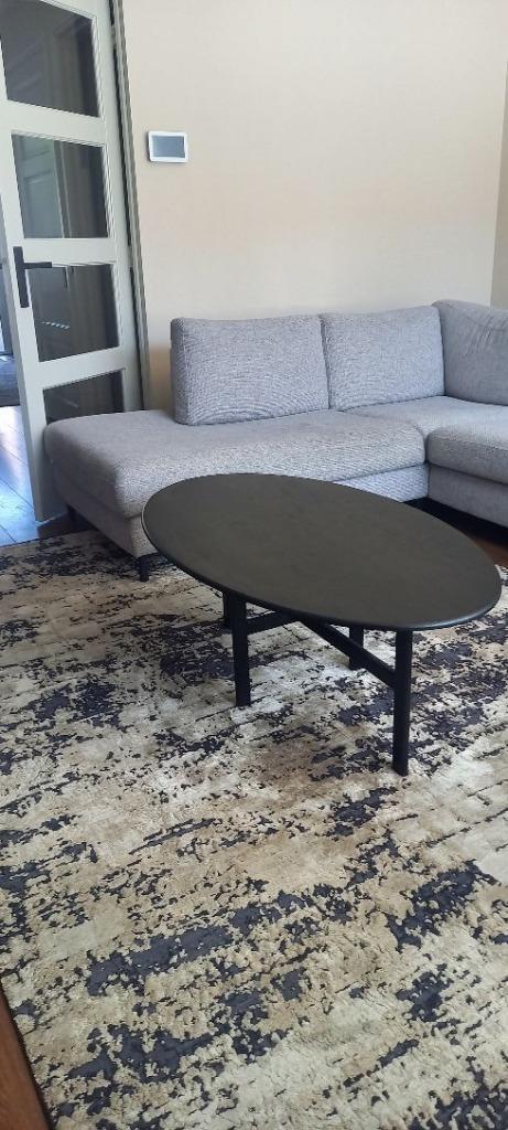 Home Delight  Luxe Design Salontafel Ovaal 70x45x120 zwart, Huis en Inrichting, Tafels | Salontafels, Nieuw, Minder dan 50 cm