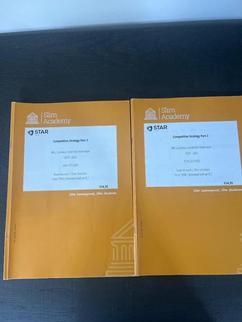 Slim Academy samenvatting - Competitive Strategy, Boeken, Economie, Management en Marketing, Zo goed als nieuw, Economie en Marketing