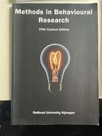 Methods in Behavioural Research 5de editie, Boeken, Psychologie, Ophalen, Zo goed als nieuw
