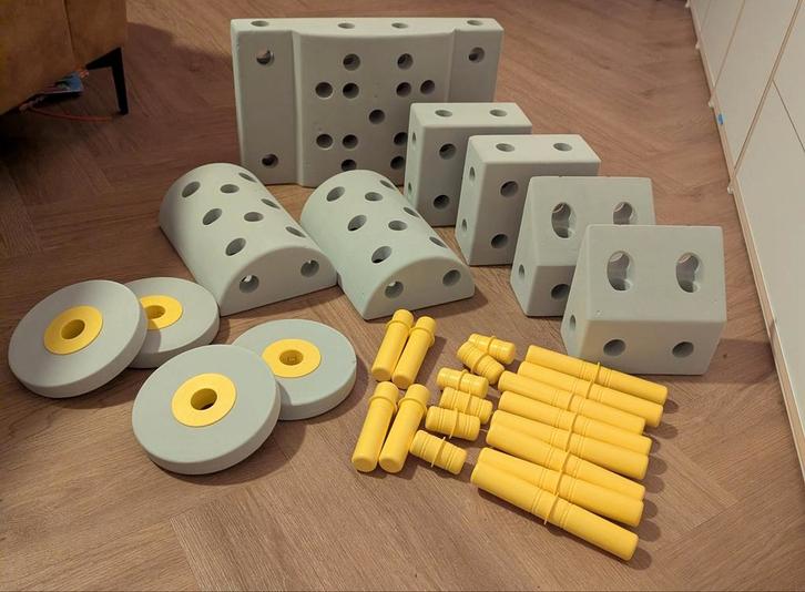 MODU Dreamer Kit - Grijs/Geel, Kinderen en Baby's, Speelgoed | Bouwstenen, Zo goed als nieuw, Ophalen of Verzenden