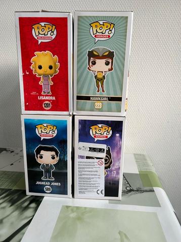 Funko Pop Set - Lisandra, Hawkgirl, Jughead, Batgirl beschikbaar voor biedingen