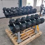 Hexa Dumbells  set  5 kilo tot 40 kilo +dumbells Opbergrek, Ophalen, Zo goed als nieuw, Dumbbell