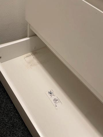 2x Ikea Malm ladekast, wit - afbeelding 3