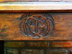 Antiek uniek koetsbankje klepbankje bank kist koets ca. 1730, Antiek en Kunst, Curiosa en Brocante, Ophalen