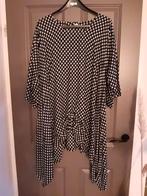 Luna Serena Tuniek Maat 52/54 Zwart Wit Bruin, Kleding | Dames, Blouses en Tunieken, Zwart, Maat 46/48 (XL) of groter, Ophalen of Verzenden