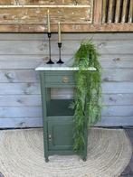 Kastje met marmeren blad, Minder dan 45 cm, Ophalen of Verzenden, Zo goed als nieuw, 70 cm of meer