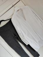 2delig Malene Birger blouse & bijpassende legging XL NW350,-, Kleding | Dames, Verzenden, Zo goed als nieuw, Maat 42/44 (L), Grijs