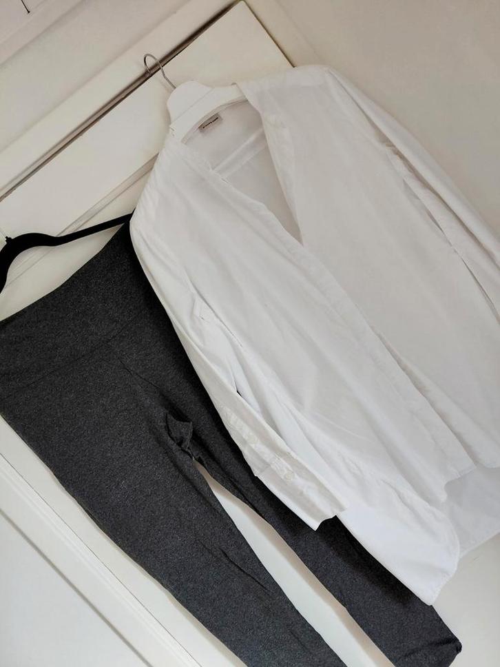 2delig Malene Birger blouse & bijpassende legging XL NW350,-, Kleding | Dames, Blouses en Tunieken, Zo goed als nieuw, Maat 42/44 (L)