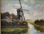 Schilderij molen van S Huising., Ophalen of Verzenden