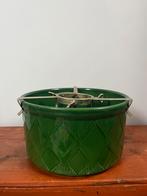 Vintage kerstboom standaard, groen keramiek., Ophalen of Verzenden