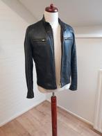 Aangeboden: Vintage Horshide Leren motorjas, Ophalen of Verzenden, Gedragen, Zwart