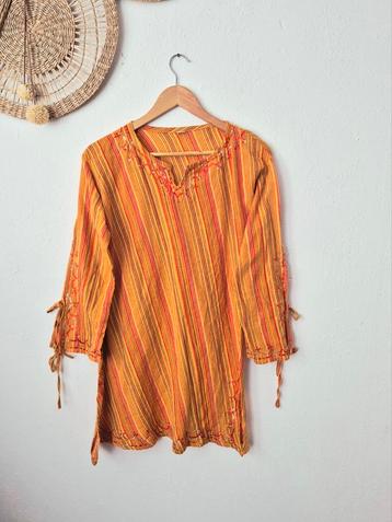 Vintage hippie/boho kaftan/tuniek M beschikbaar voor biedingen