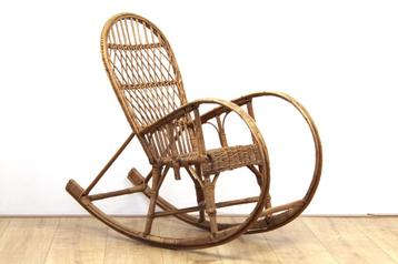 Vintage rotan design schommelstoel kind – Albini stijl beschikbaar voor biedingen