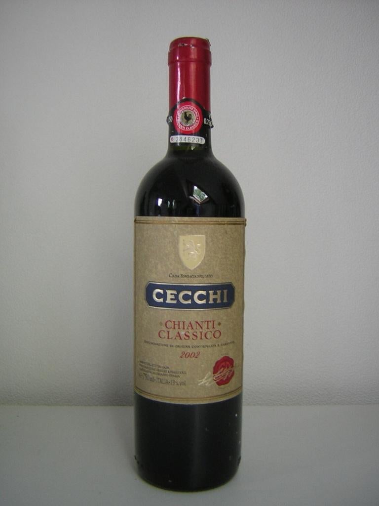 wijn 2002 Chianti Classico Cecchi, Nieuw, Rode wijn, Vol, Italië