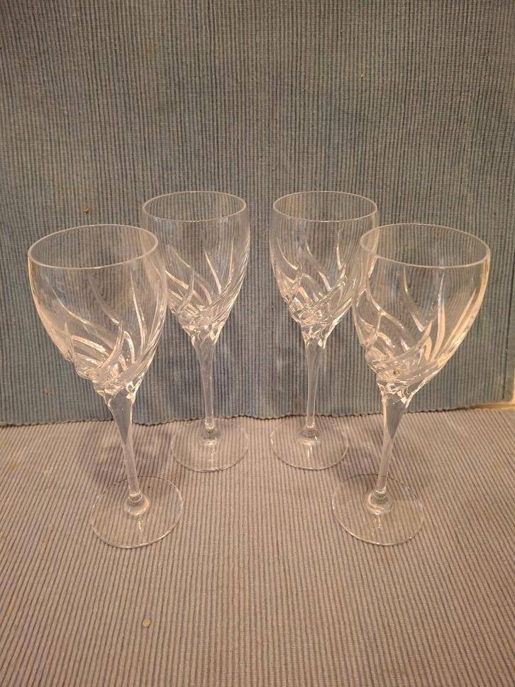 Toscane - 4 mooie kristallen portglaasjes, Antiek en Kunst, Antiek | Glas en Kristal, Ophalen of Verzenden