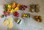 Herfst decoratie, appeltjes, kalebassen, kiwi, Ophalen of Verzenden, Gebruikt