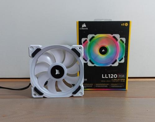 3x Corsair LL120 Fan wit, Computers en Software, Computerkoelers, Zo goed als nieuw, Luchtkoeling, Ophalen
