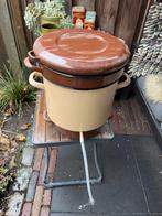 Vintage Emaille Sapketel, Tuin en Terras, Ophalen, Gebruikt, Met accessoires
