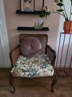 Leuke vintage stoel met webbing, Huis en Inrichting, Stoelen, Ophalen, Bruin, Eén