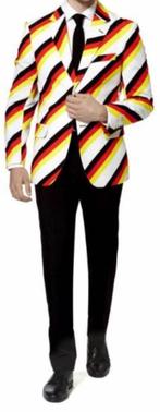 Leuke rood/geel/wit/zwart DUITSLAND/GERMINATOR OPPOSUITS pak, Ophalen, Maat 52/54 (L), Carnaval, Zo goed als nieuw